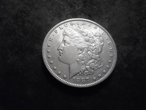 1887 O Morgan Silver Dollar