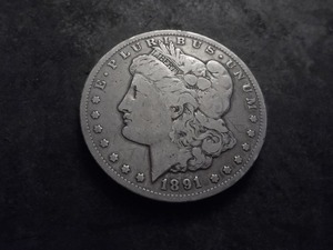 1891 CC Morgan Silver Dollar