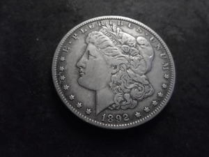 1892 O Morgan Silver Dollar
