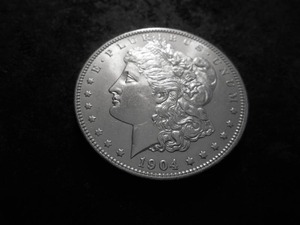 1904 O Morgan Silver Dollar