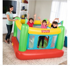 Fisher Price 69 X 68 X 53 Bouncesational Bouncer with Built-in Pump - Inspected (Did not see any holes) Pump Tested Works.