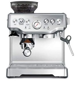 Breville Barista Express Espresso Machine (BES870XL) - Stainless Steel, Tested Electronics, Work. (Does not appear to have been used, Coffee Grounds loose in box)