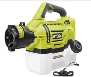 RYOBI ONE 18V Cordless Electrostatic 0.5 Gal. Sprayer (Includes Battery and Charger). Tested, NEW