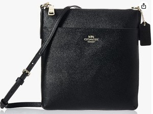 COACH (Authentic) Crossgrain Messenger Kitt Crossbody BlackGold One Size, NEW