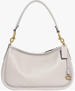 COACH (Authentic) Womens Pebble Leather Cary Crossbody Chalk White - NEW