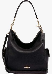 Coach (Authentic) Pennie Leather Shoulder Purse in Black - #6152 - NEW
