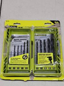 Ryobi 15pc Drill Bit Set - Hex Shank Black Oxide