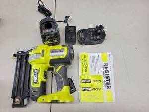 RYOBI 18V ONE AirStrike 18GA Brad Nailer Kit - Tested, NEW