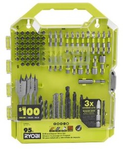 RYOBI Drill and Impact Drive Kit (95-Piece) - Open Box, Does not look Used.