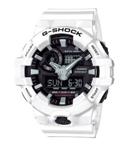 G Shock G-Lide Watch, 53.4mm, WhiteBlack - NEW