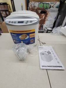 Oster CKSTBR9050 2lb 13 Setting Programmable Express Bake Bread Maker White, Electronics tested. Works, New, Never used.