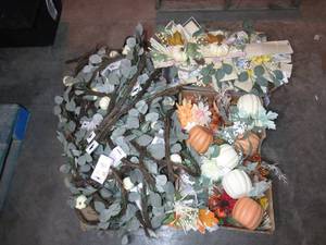 lot 131 image: Three Bins of Fall Decor