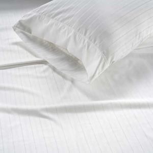 lot 12 image: Hotel Signature Sateen - 400 Thread Count - Supima Cotton 6-piece Sheet Set, Queen, White