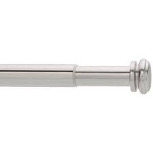 lot 16 image: Home Decorators Collection 72 in. - 144 in. Mix and Match Telescoping 1 in. Single Curtain Rod in Brushed Nickel