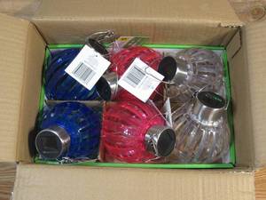 lot 88 image: Six Solar Hanging Lights