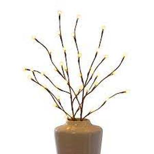 lot 32 image: Evergreen 32 LED Dcor Bubble Branches, 2-pack (Natural)