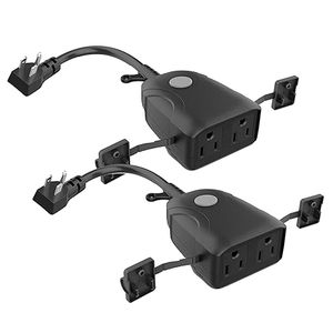 lot 56 image: Feit Electric Dual Outlet Outdoor Wi-Fi Smart Plug (2-pack)