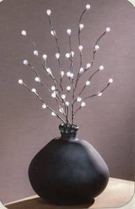 lot 37 image: Evergreen 32 LED Dcor Bubble Branches, 2-pack (Silver)
