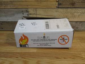 lot 127 image: SunJel Fume-free Firespace Gel Fuel Canister, Citronella Gel, 9-Pack