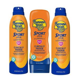 lot 133 image: Banana Boat Sport Ultra 3-pack of Sunscreen 50 SPF