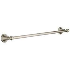 lot 192 image: Delta Crestfield 24 in. Wall Mounted Towel Bar in Brushed Nickel