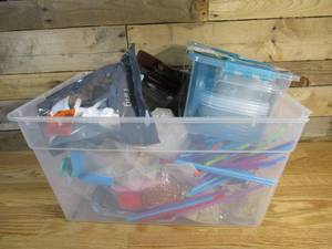 Bin of Misc Household Items