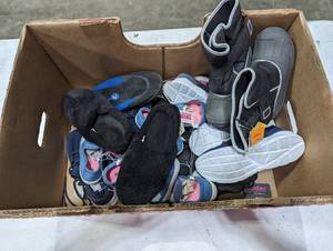 Bin of Shoes - Water, kids, boots, more  New with Tags