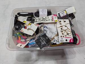 Bin of Jewelry - Hair Accessories - Randos