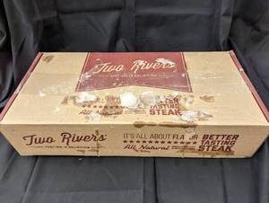 Two Rivers 12.4 lbs Beef Ribeye Roll Steak Packed and Frozen 8242023