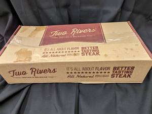 Two Rivers 9.4 lbs Beef Ribeye Roll Steak Packed and Frozen 9262023