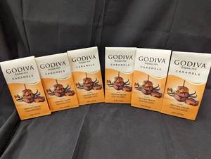 Case of 6 X 5.3oz Godiva Caramels Best By Oct 2023
