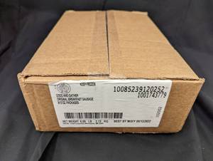 Case of 8 X 12oz Good and Gather Breakfast Sausages Best By 09132022