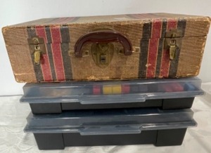 lot 19 image: 2 Cases of Travel Slides and 1 Empty Slide Storage Case