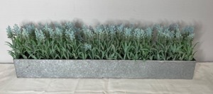 lot 68 image: Galvanized Planter with Faux Floral