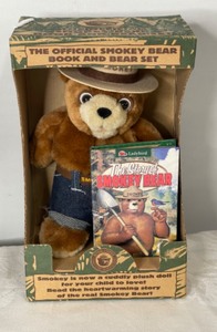 lot 80 image: Smokey The Bear - Book & Bear Set