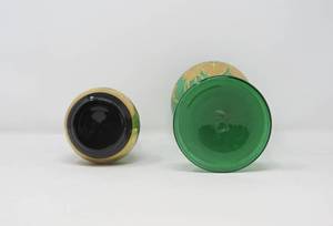 lot 2 image: Pair of Art Nouveau floral art glass vases