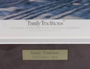 lot 7 image: Terry Redlin Family traditions signed print