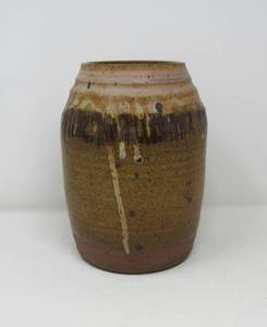 lot 27 image: 3 pieces of studio pottery  (2 vases marked by Mel Jacobson)