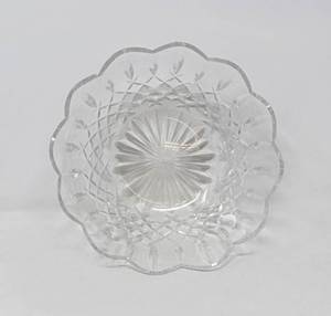 lot 76 image: Waterford Lismore crystal scalloped bowl
