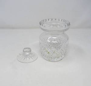 lot 104 image: Waterford crystal jam jar alana pattern