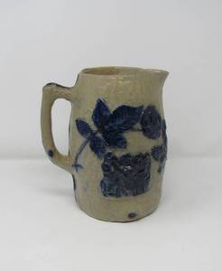 lot 120 image: Salt glaze pitcher Utica whites pottery