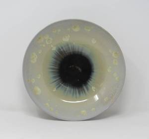 lot 122 image: Crystalline potteryceramic bowl signed MG