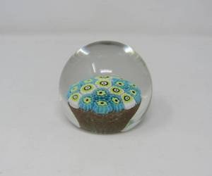 lot 130 image: Murano glass Millefiori paperweight