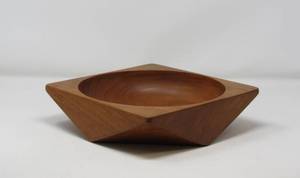 lot 138 image: MCM sowe konst geometric square salad bowl Sweden
