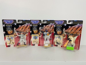 lot 12 image: Starting Lineup - Cy Young  Jackie Robinson  Babe Ruth All Century Team Figures