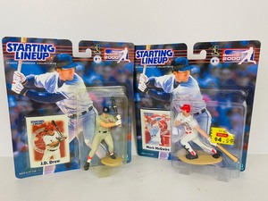 lot 16 image: Starting Lineup - 2000 J.D. Drew  Mark McGwire Figures