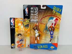 lot 20 image: NBA Jams John Stockton Figure  NBA Super Stars Glen Rice Figure