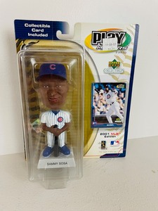 lot 26 image: Upper Deck Play Makers - Sammy Sosa Bobblehead