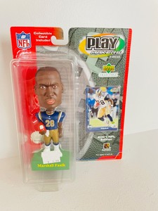 lot 28 image: Upper Deck Play Makers - Marshall Faulk Bobblehead
