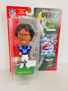 lot 29 image: Upper Deck Play Makers - Edgerinn James Bobblehead